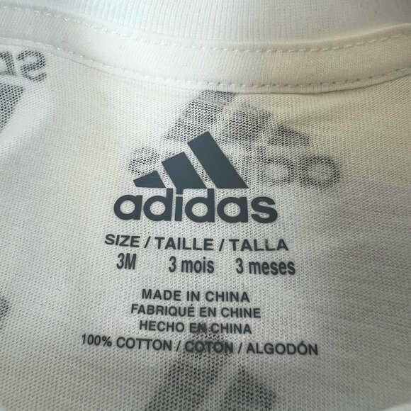 Adidas Baby Boys’ 2-Piece Outfit Set - Size 3M | Logo Tee & Shorts - Picture 6 of 6